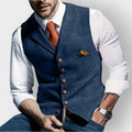 Felix | Herren Slim-Fit Tweed Gilet mit Brusttasche