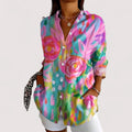 Florentine | Damen verspielte Blumenprint Bluse