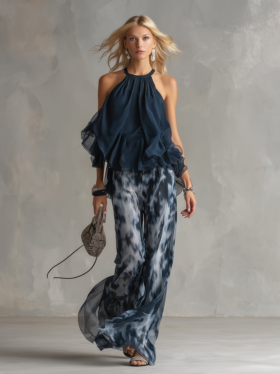 Freya | Damen Fließendes Neckholder-Set