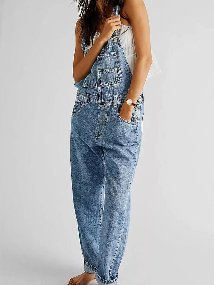 Greta | Bequeme Denim Latzhose