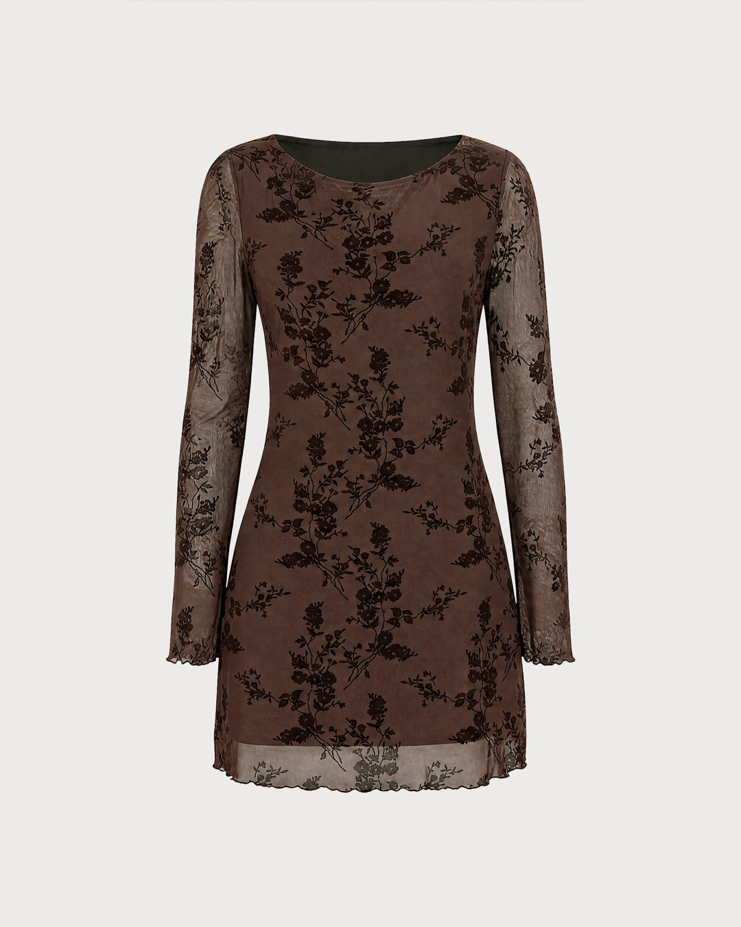 Greta Minikleid Kaffee