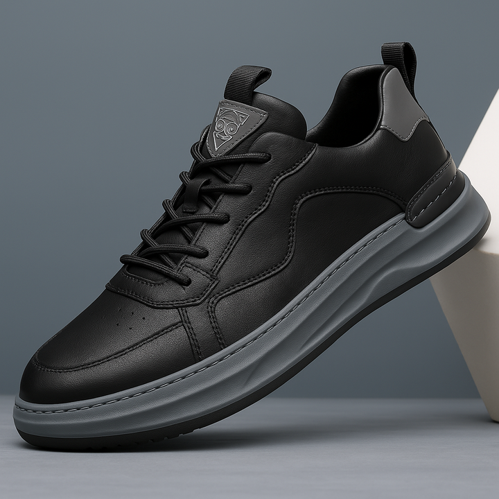 Grove | Herren gearbeitete Leder Sneaker Schnürschuhe