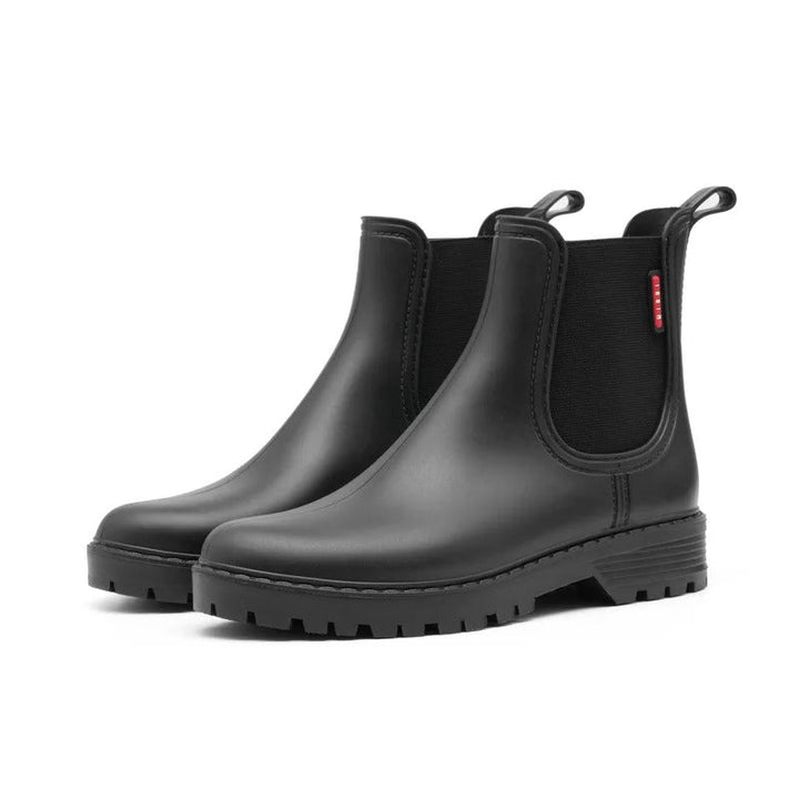 Gummistiefel Damen im Chelsea-Schnitt mit Elastischem Einsatz