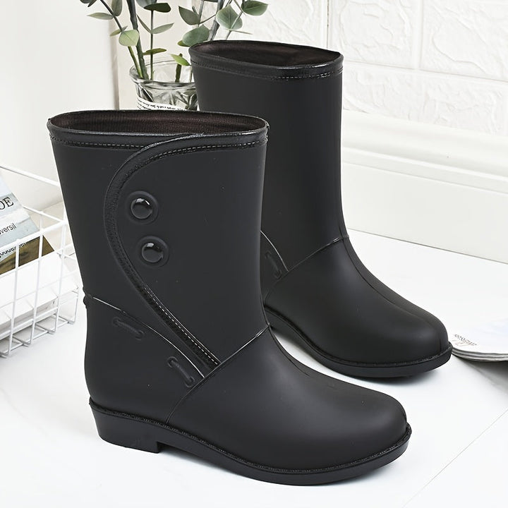 Gummistiefel Damen mit Griffiger Laufsohle und Rundem Schnitt