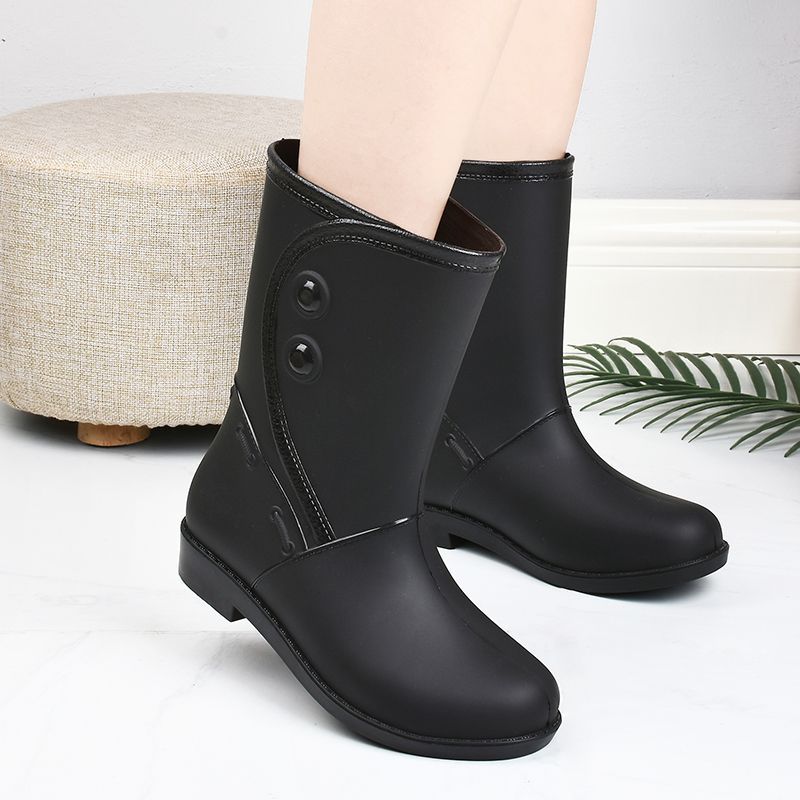 Gummistiefel Damen mit Griffiger Laufsohle und Rundem Schnitt