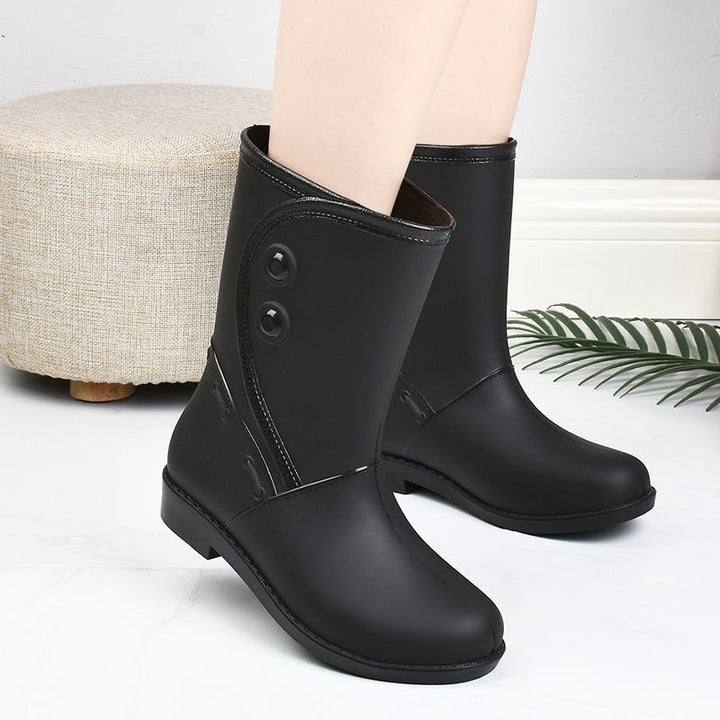 Gummistiefel Damen mit Griffiger Laufsohle und Rundem Schnitt