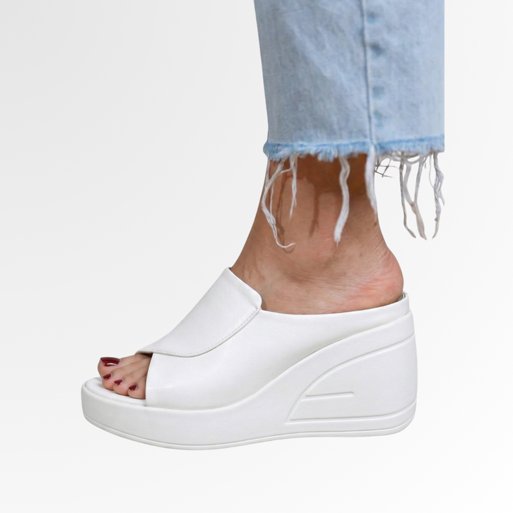 Hannah | Damen orthopädische Keilsandalen zum Hineinschlüpfen
