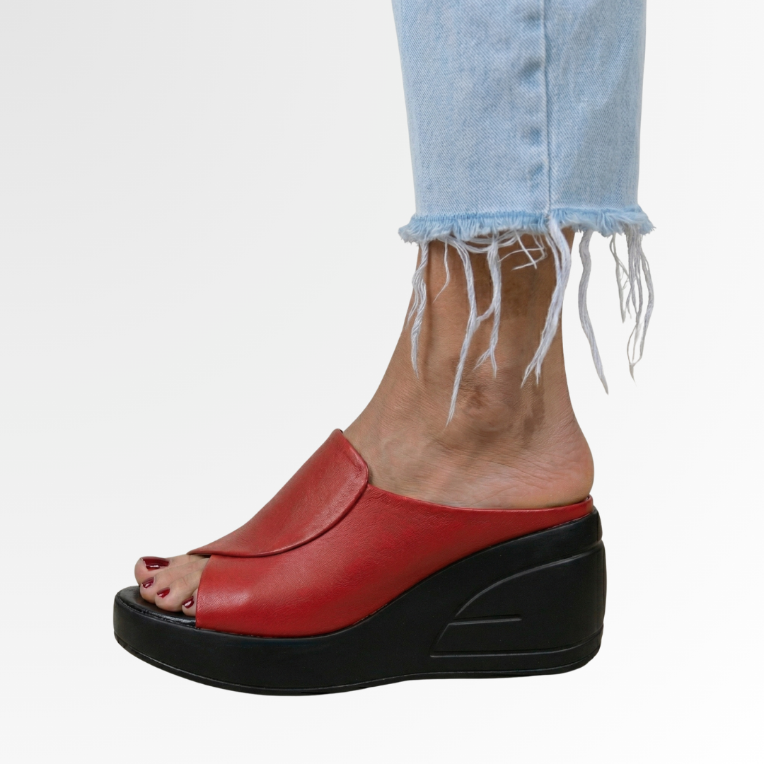 Hannah | Damen orthopädische Keilsandalen zum Hineinschlüpfen
