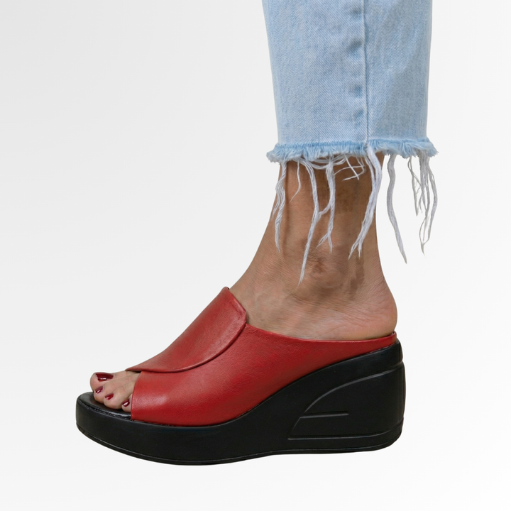 Hannah | Damen orthopädische Keilsandalen zum Hineinschlüpfen