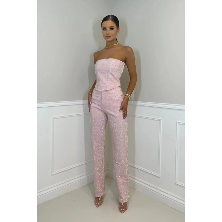 Hannah | Elegantes High Waist Zweiteiler-Set