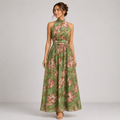 Hanne | Florales Fließendes Maxikleid