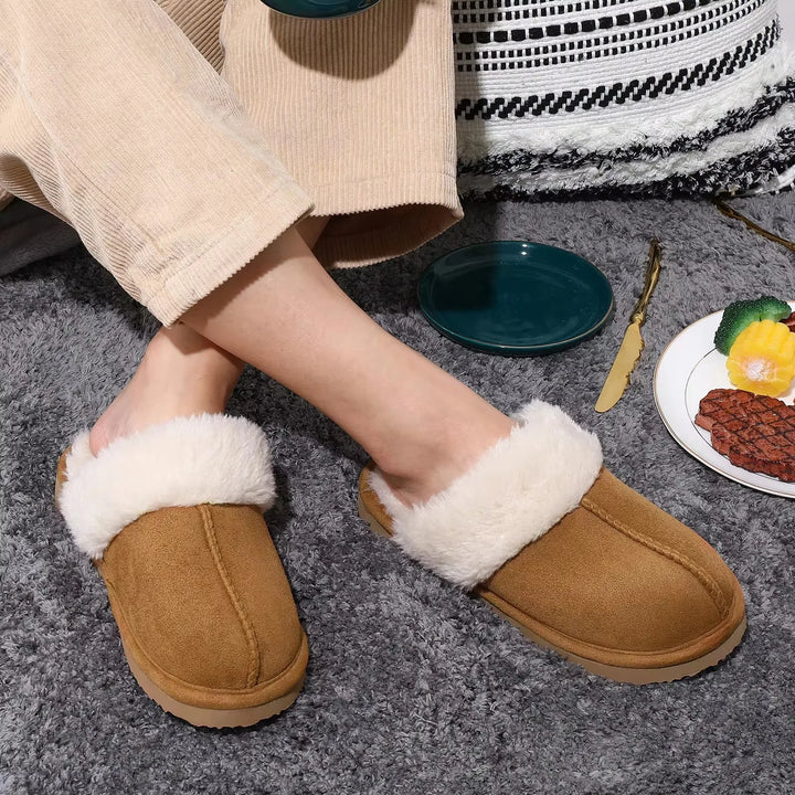 Hausschuhe Damen Mules mit weichem Futter und gemütlichem Komfort
