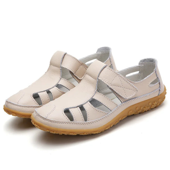 Helena | Damen Orthopädische Komfort Sandalen mit Klett