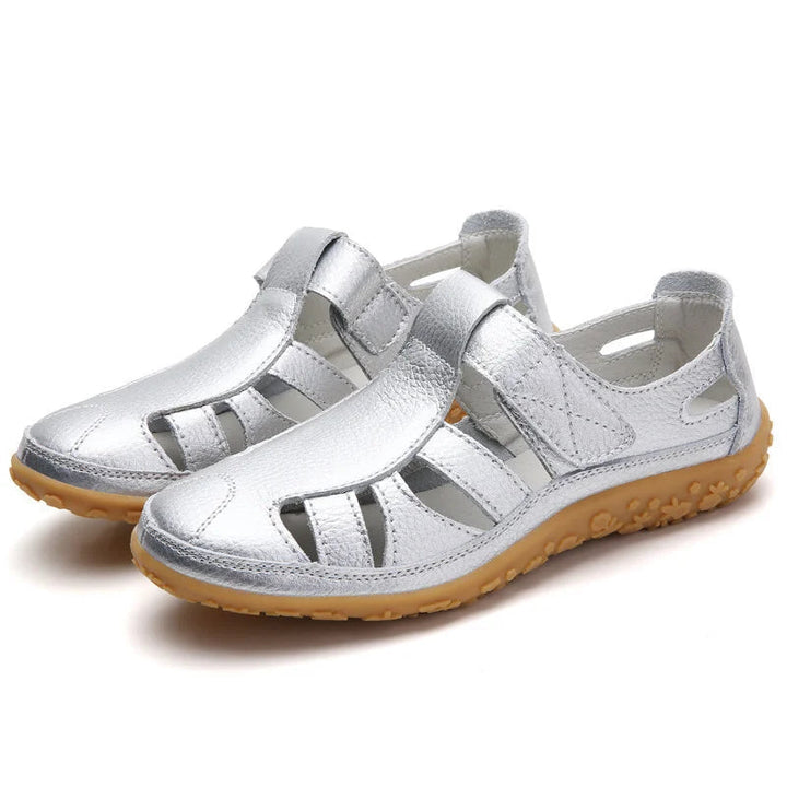 Helena | Damen Orthopädische Komfort Sandalen mit Klett