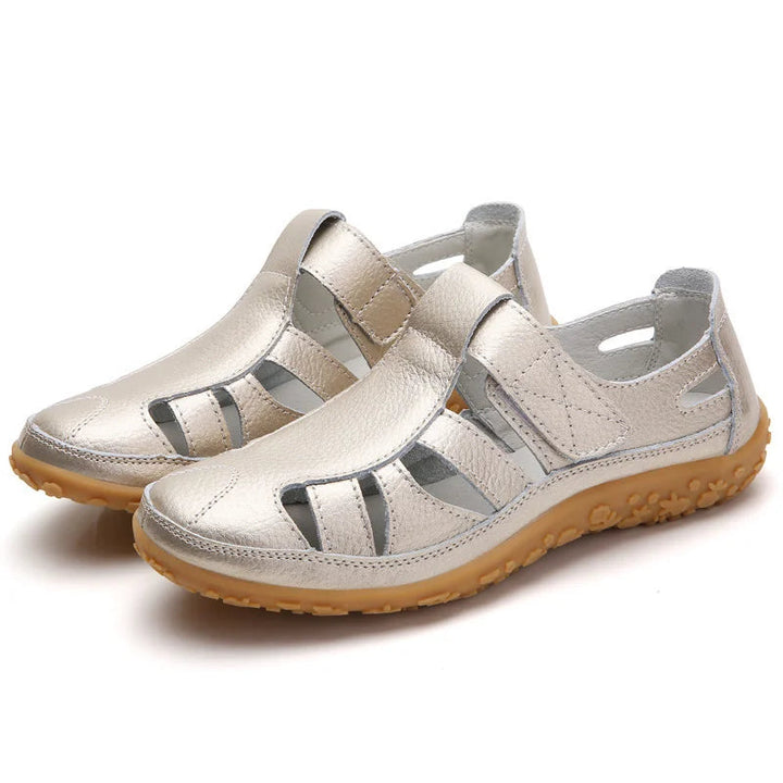 Helena | Damen Orthopädische Komfort Sandalen mit Klett