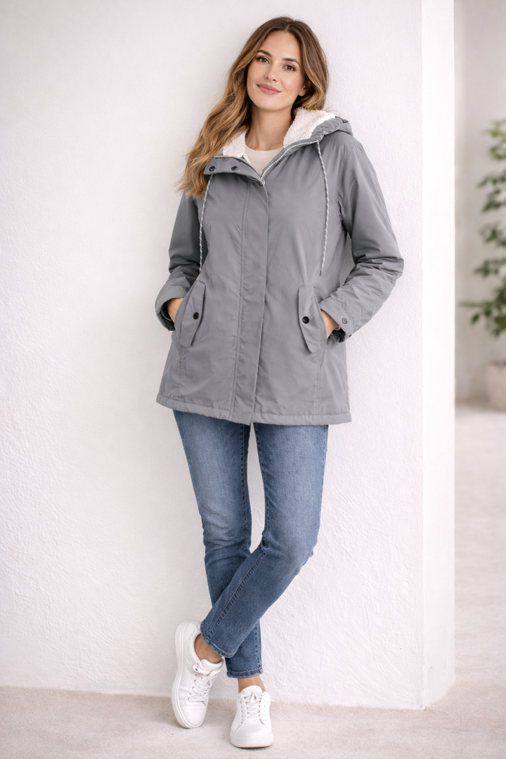 Helena | Lange Winterjacke mit Kapuze