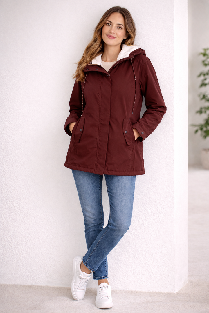 Helena | Lange Winterjacke mit Kapuze