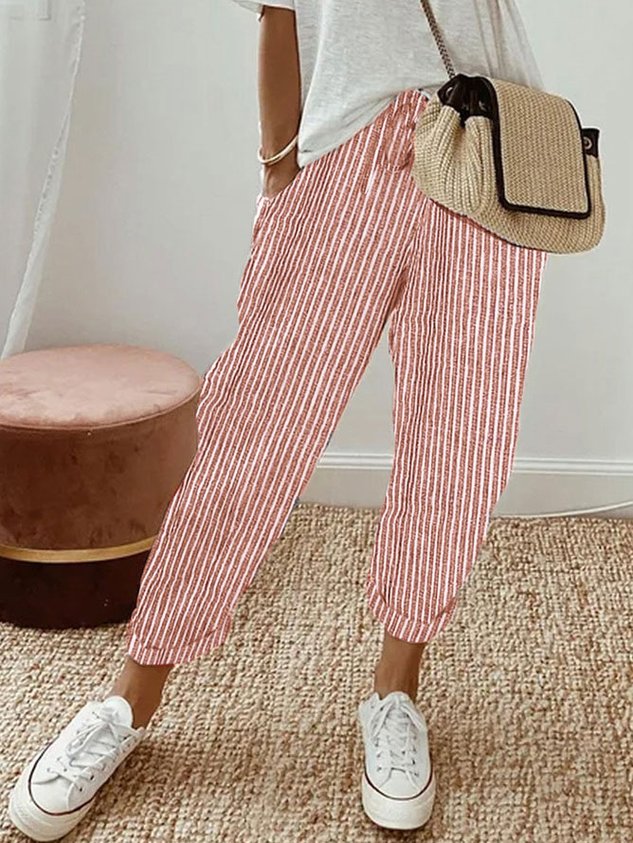 Helga | Damen leichte Freizeit Leinenhose