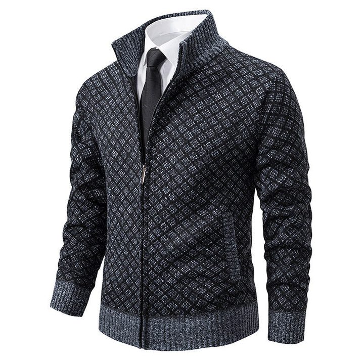 Hendrik | Herren stilvolle Strickjacke mit Zipper
