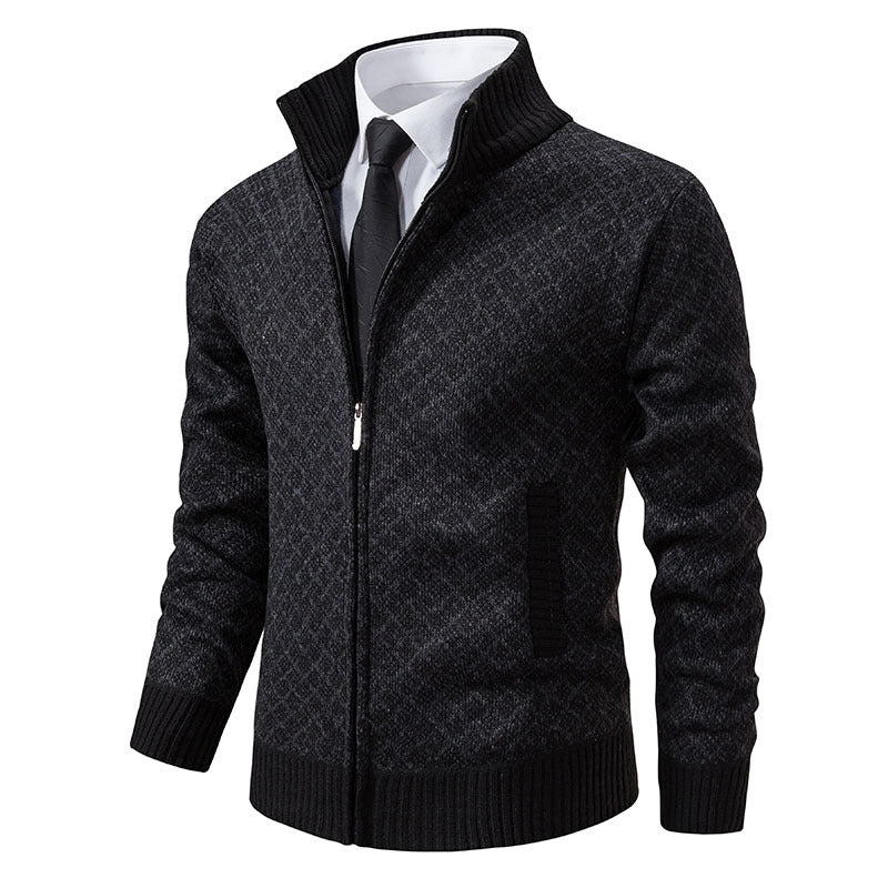 Hendrik | Herren stilvolle Strickjacke mit Zipper
