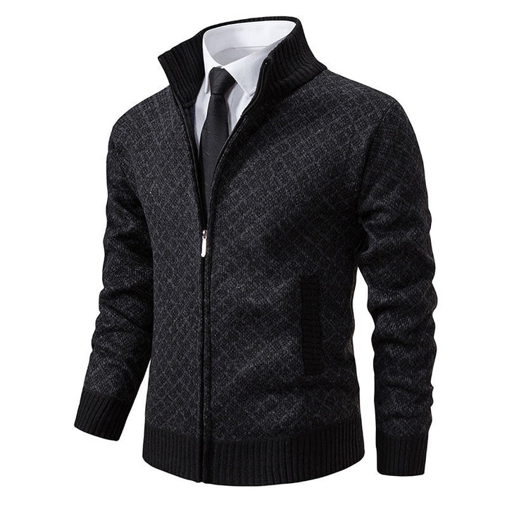 Hendrik | Herren stilvolle Strickjacke mit Zipper