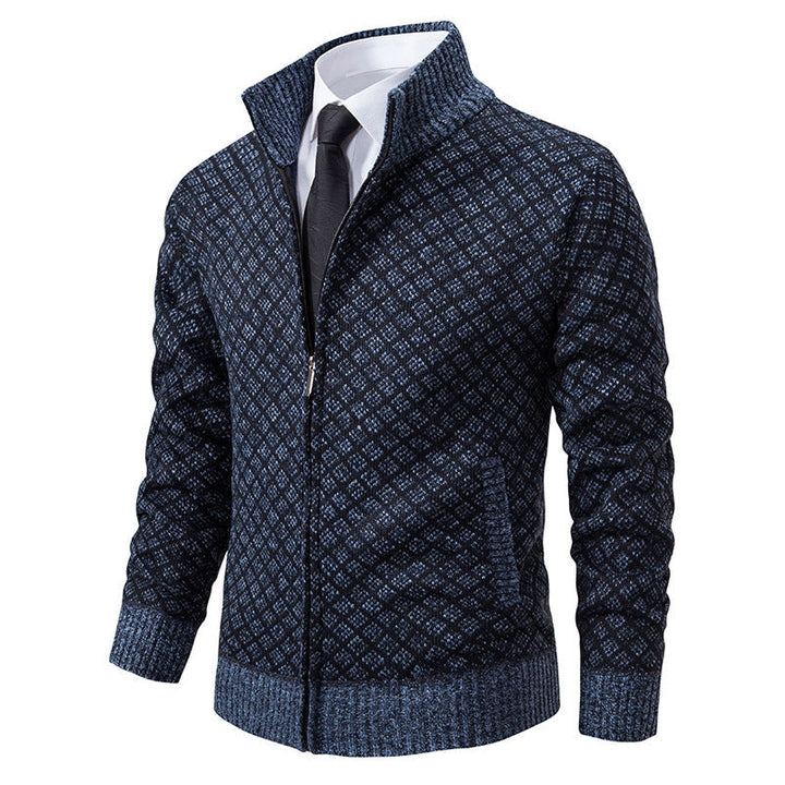 Hendrik | Herren stilvolle Strickjacke mit Zipper
