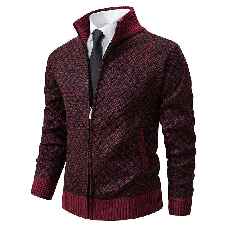 Hendrik | Herren stilvolle Strickjacke mit Zipper