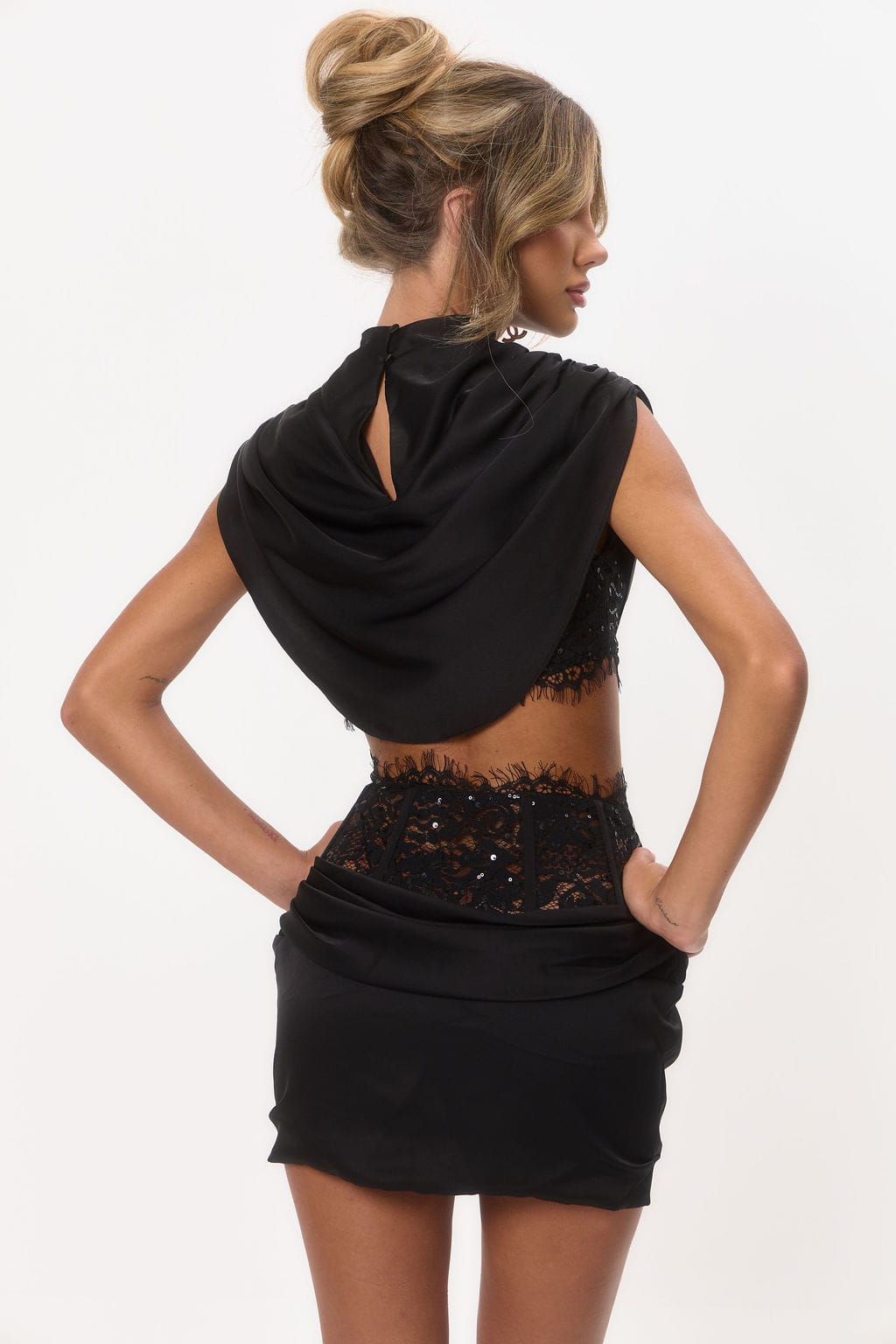 Henrike Cape-Top Schwarz