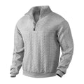 Andreas | Herren Zopfstrick Pullover mit Reißverschluss