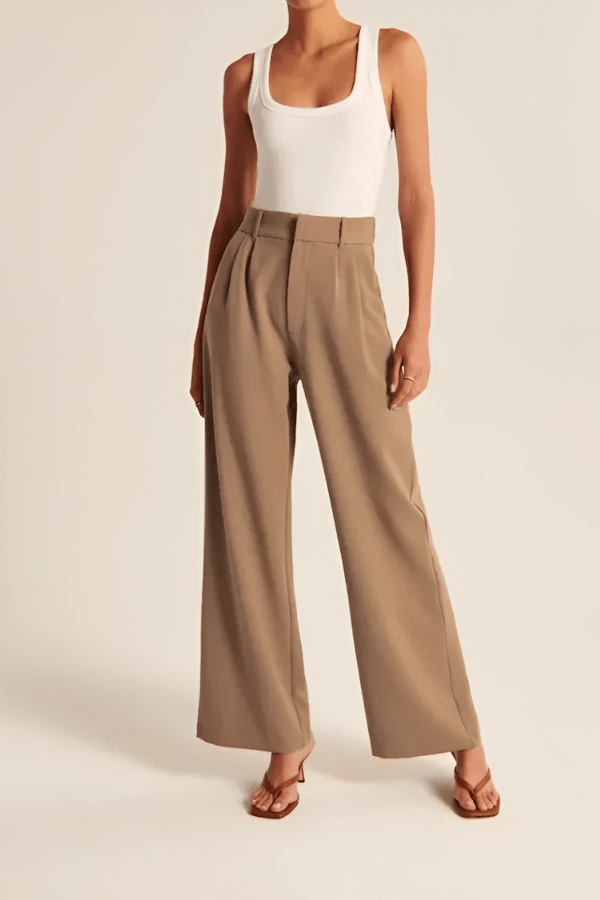 Hose für Damen mit Geradem Bein und Elegantem Schnitt