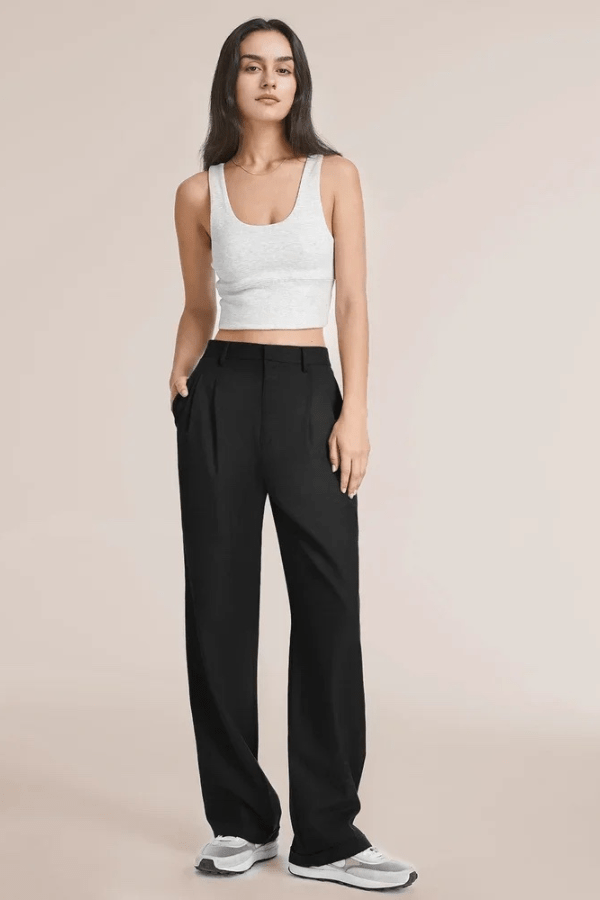 Hose für Damen mit Geradem Bein und Elegantem Schnitt