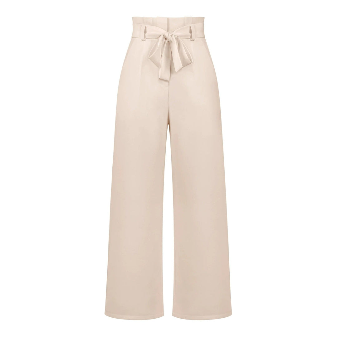 Hose für Damen mit Weitem Palazzo-Schnitt und Hohem Bund