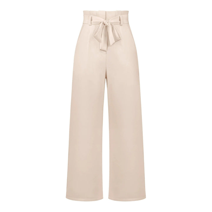 Hose für Damen mit Weitem Palazzo-Schnitt und Hohem Bund