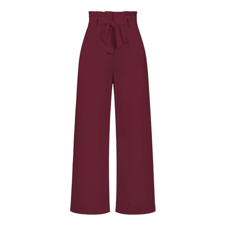 Hose für Damen mit Weitem Palazzo-Schnitt und Hohem Bund