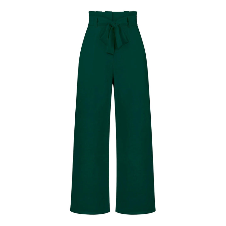 Hose für Damen mit Weitem Palazzo-Schnitt und Hohem Bund