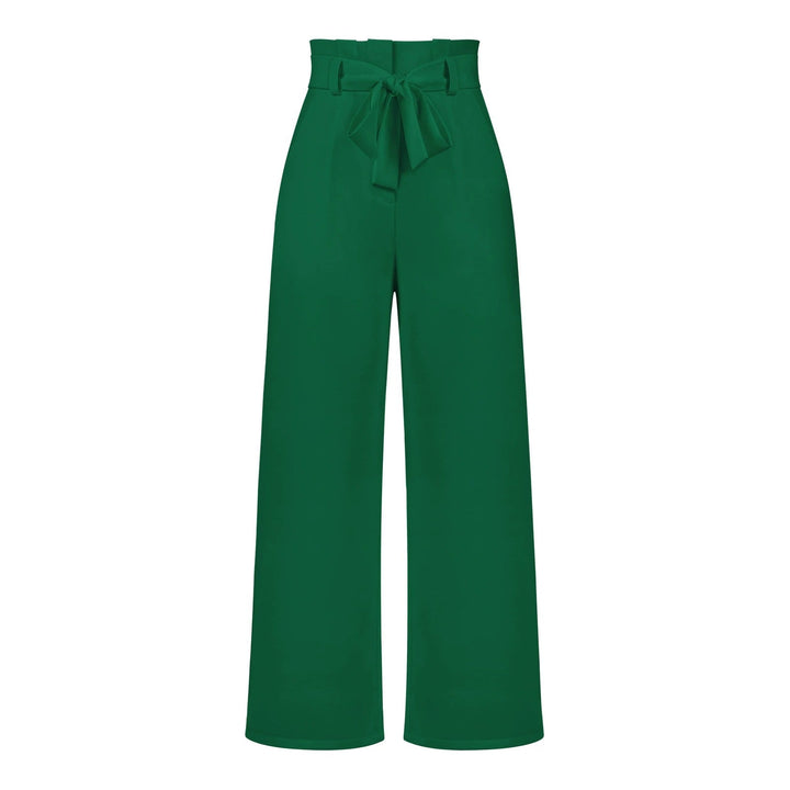Hose für Damen mit Weitem Palazzo-Schnitt und Hohem Bund