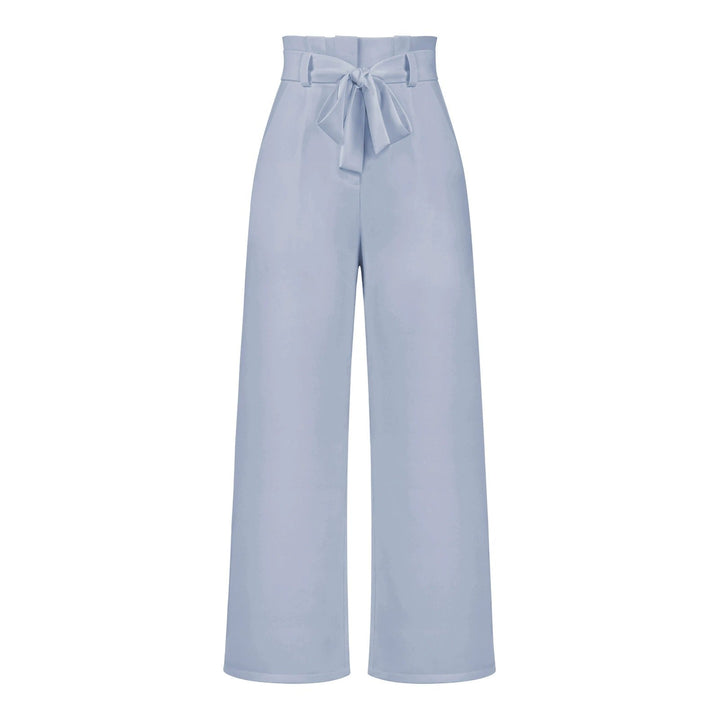 Hose für Damen mit Weitem Palazzo-Schnitt und Hohem Bund