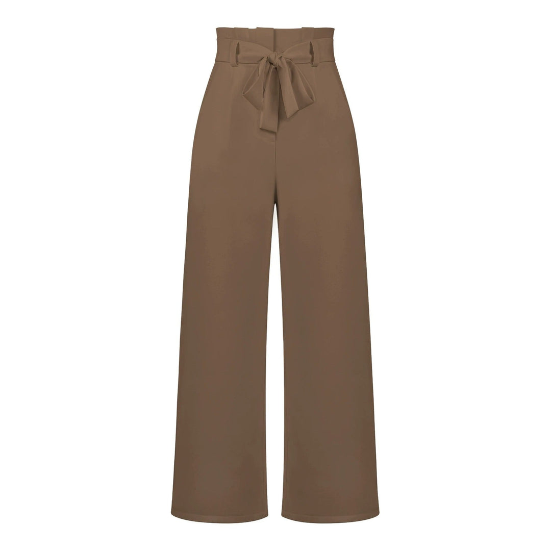 Hose für Damen mit Weitem Palazzo-Schnitt und Hohem Bund