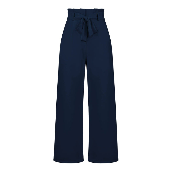 Hose für Damen mit Weitem Palazzo-Schnitt und Hohem Bund