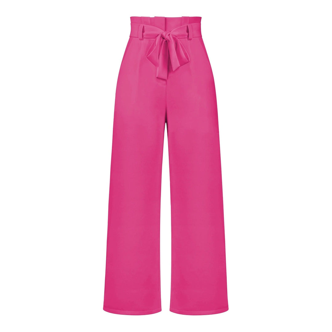 Hose für Damen mit Weitem Palazzo-Schnitt und Hohem Bund