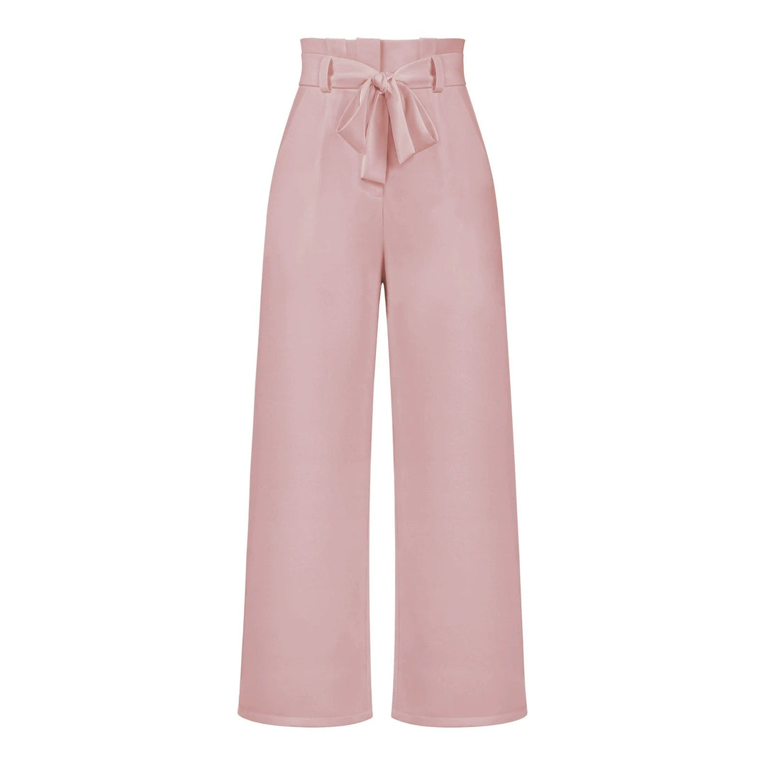 Hose für Damen mit Weitem Palazzo-Schnitt und Hohem Bund