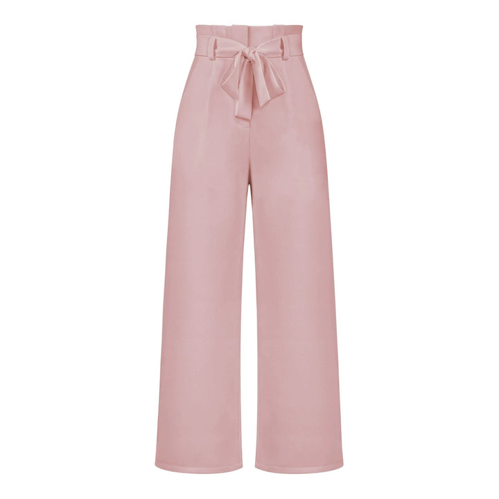 Hose für Damen mit Weitem Palazzo-Schnitt und Hohem Bund