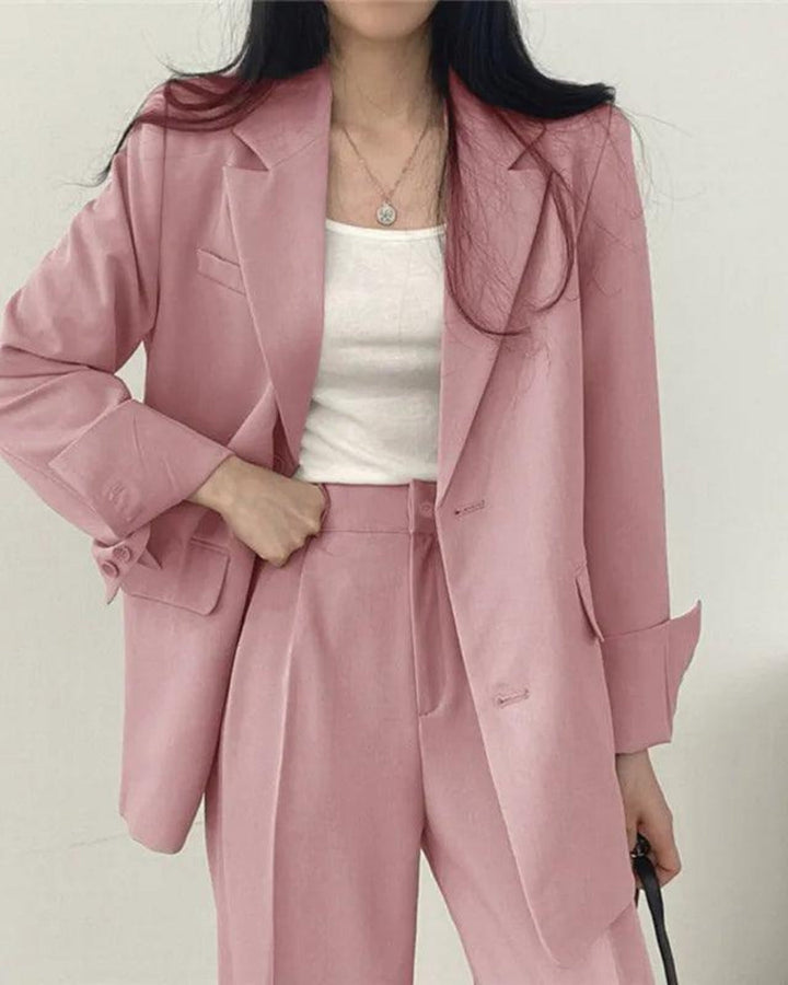 Hosenanzug Damen mit Long-Blazer und Oversize-Schnitt