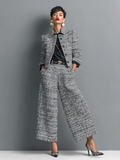 Hosenanzug Damen mit Tailliertem Blazer und Gerader Hose