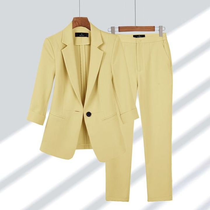 Ida | Damen Slim-Fit Blazer und Hosen Set