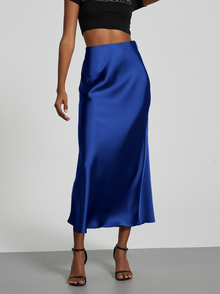 Dames midirok met A-lijn en hoge taille
