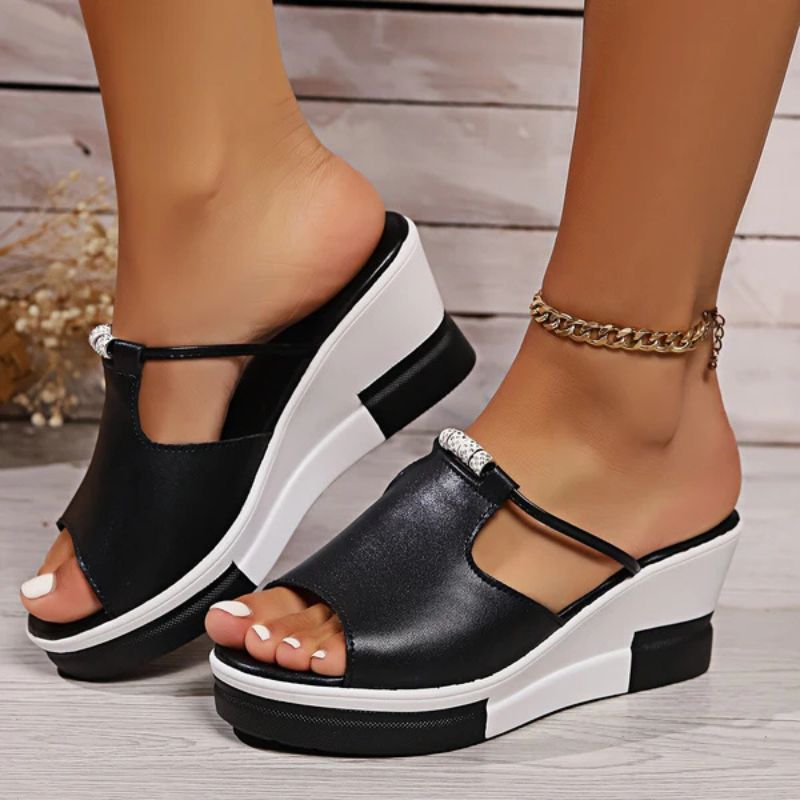 Isabella | Damen Plateau-Sandalen mit T-Steg