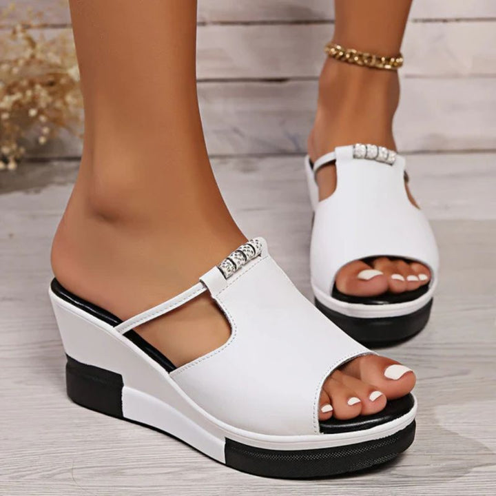Isabella | Damen Plateau-Sandalen mit T-Steg