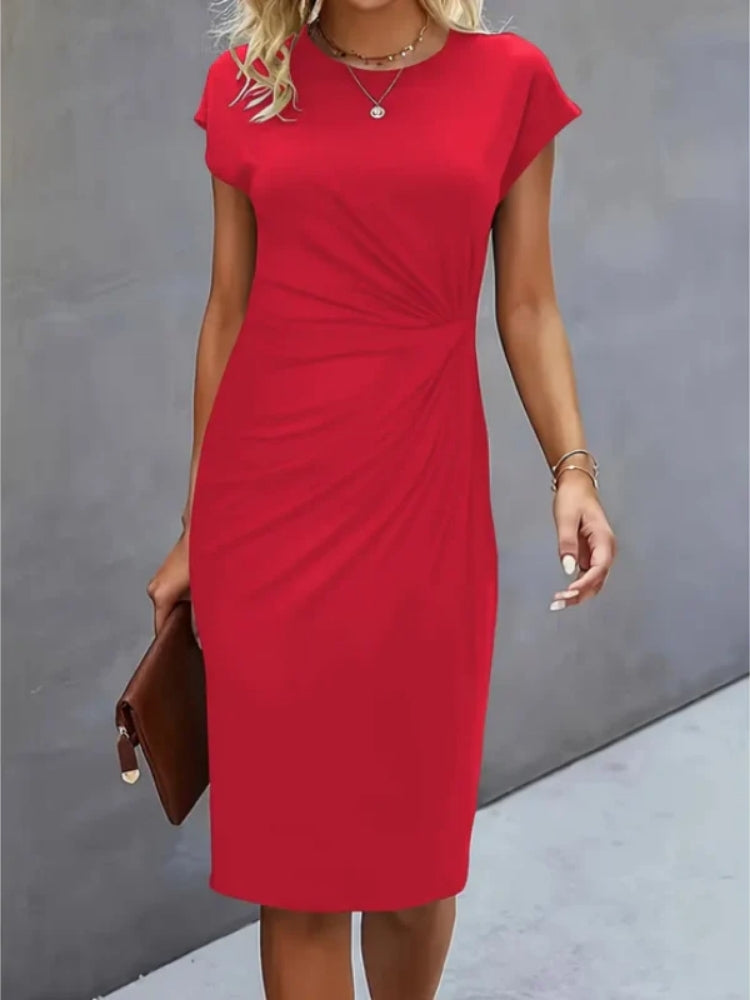 Isabella | Festliches Kurzarm-Midikleid