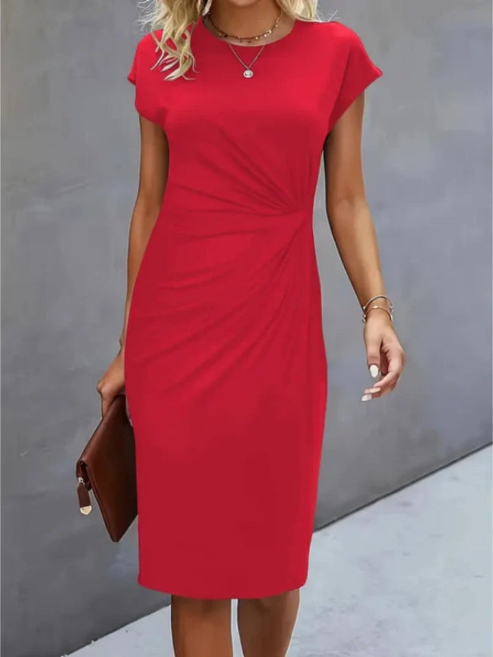 Isabella | Festliches Kurzarm-Midikleid
